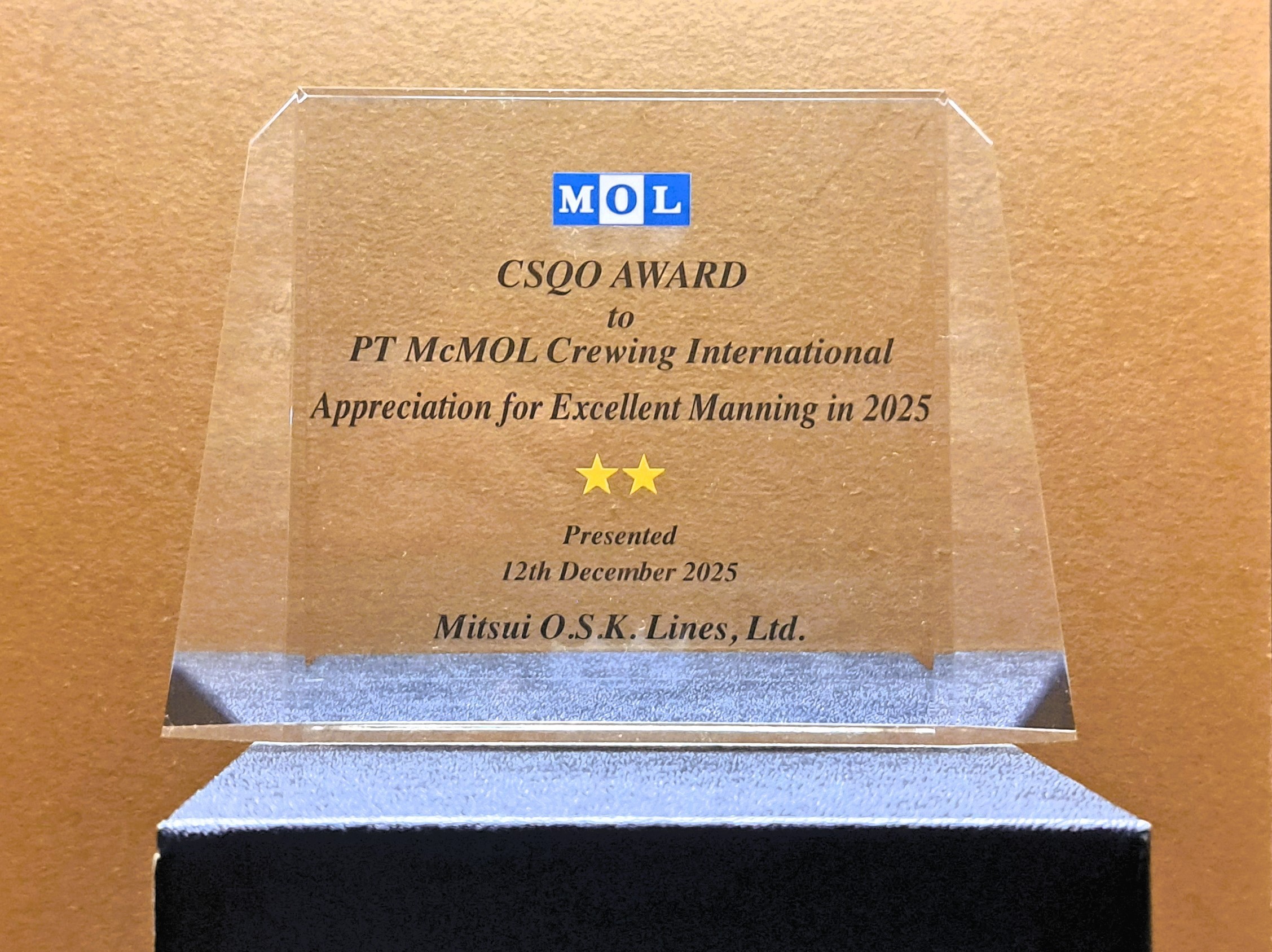 CSQO Award from MOL 2025