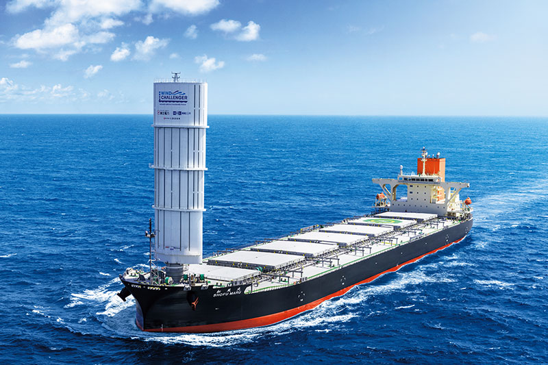 MOL’s 1st wind challenger-equipped coal carrier achieves significant fuel savings